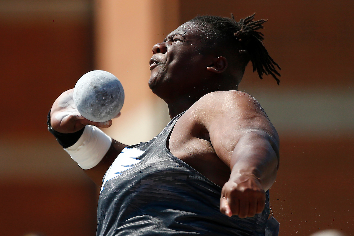 Charles Lenford.

Day two of the 2018 SEC Outdoor Track and Field Championships on Saturday, May 12, 2018, at Tom Black Track in Knoxville, TN.

Photo by Chet White | UK Athletics