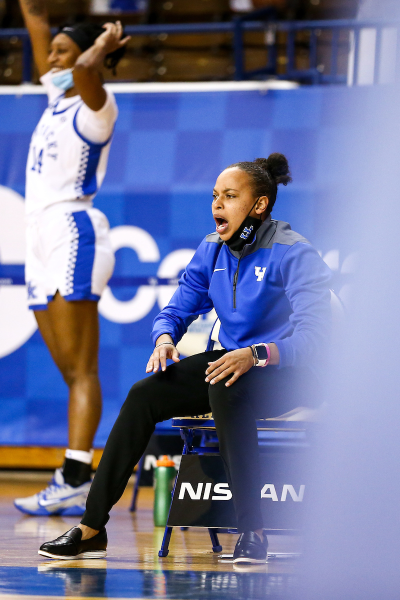 Amber Smith.  

Kentucky beats Indiana 72-68.

Photo by Eddie Justice | UK Athletics