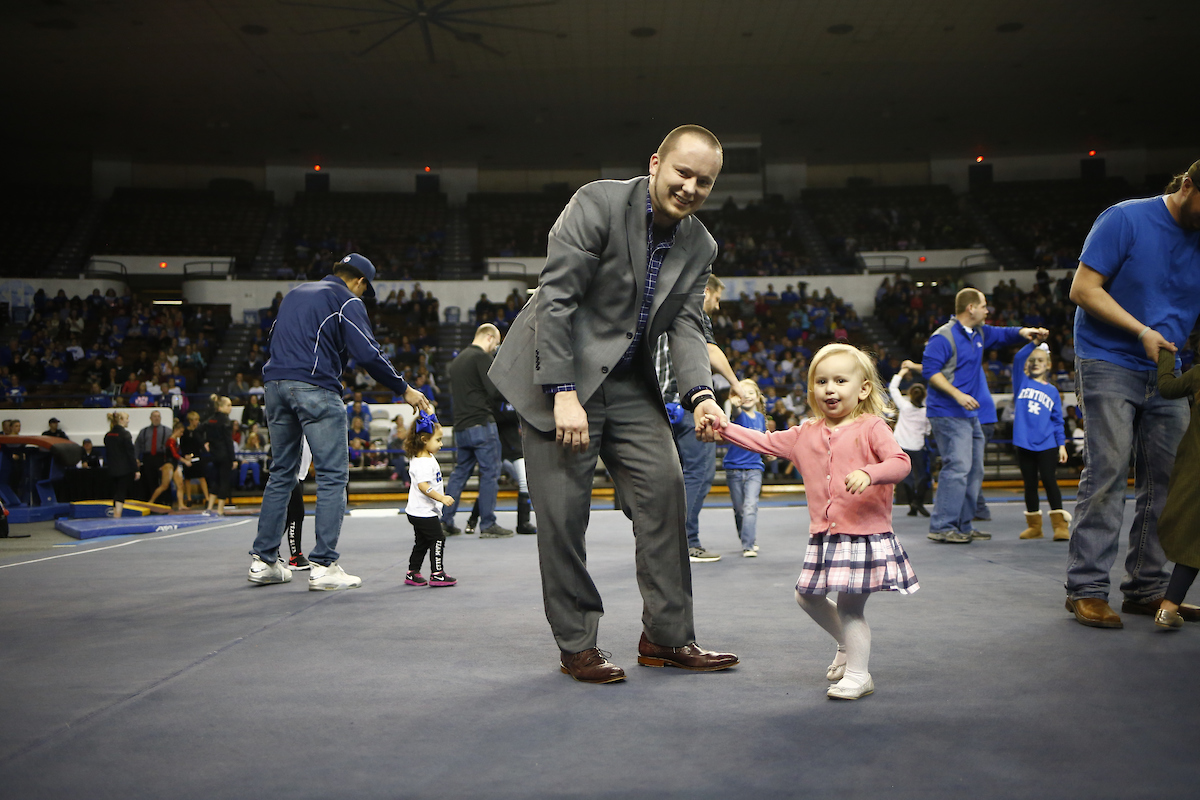 The University of Kentucky gymnastics in action against Georgia on Friday, February 9th, 2018 at Memorial Coliseum in Lexington, Ky.

Photo by Quinn Foster I UK Athletics