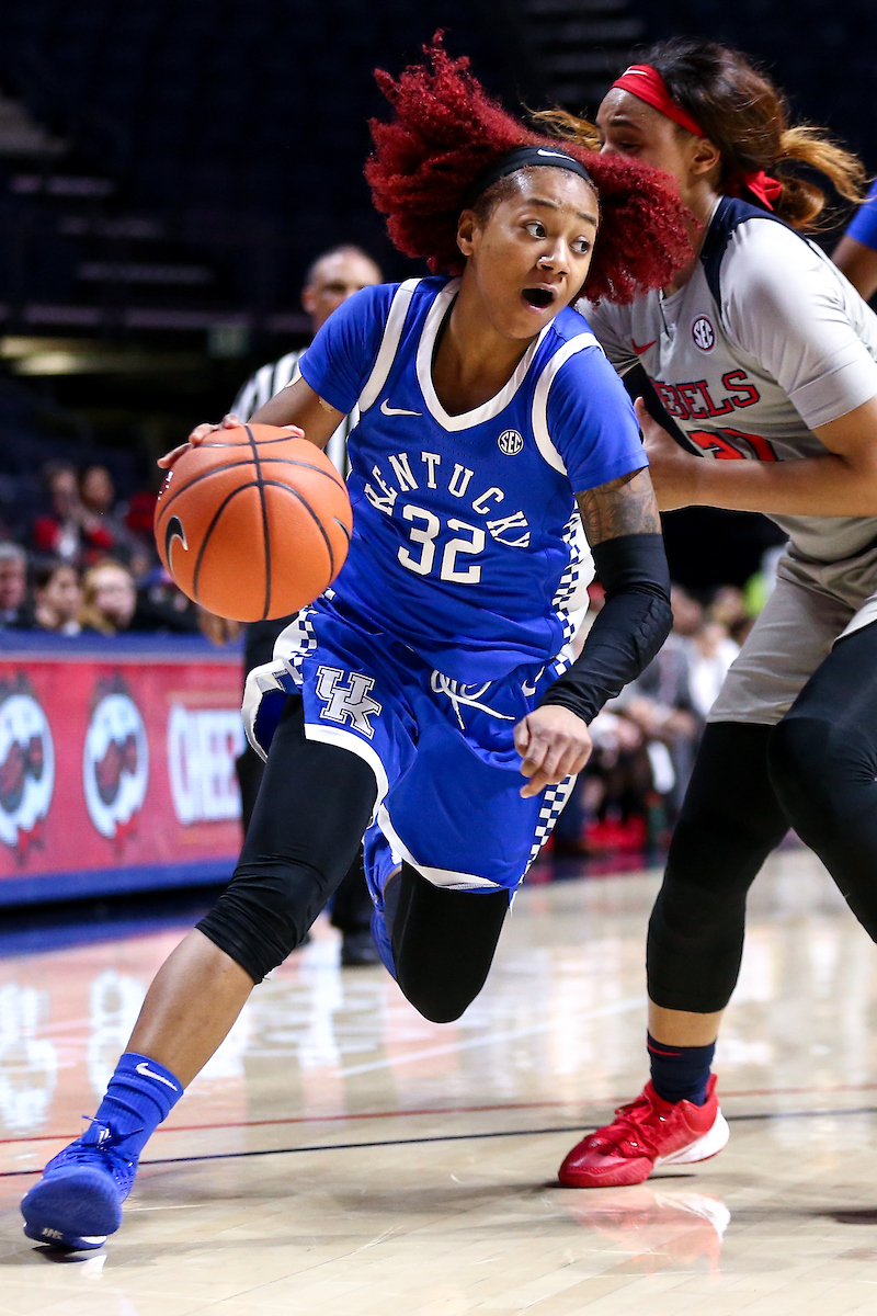 Jaida Roper. 

Kentucky beat Ole Miss 94-52.

Photo by Eddie Justice | UK Athletics
