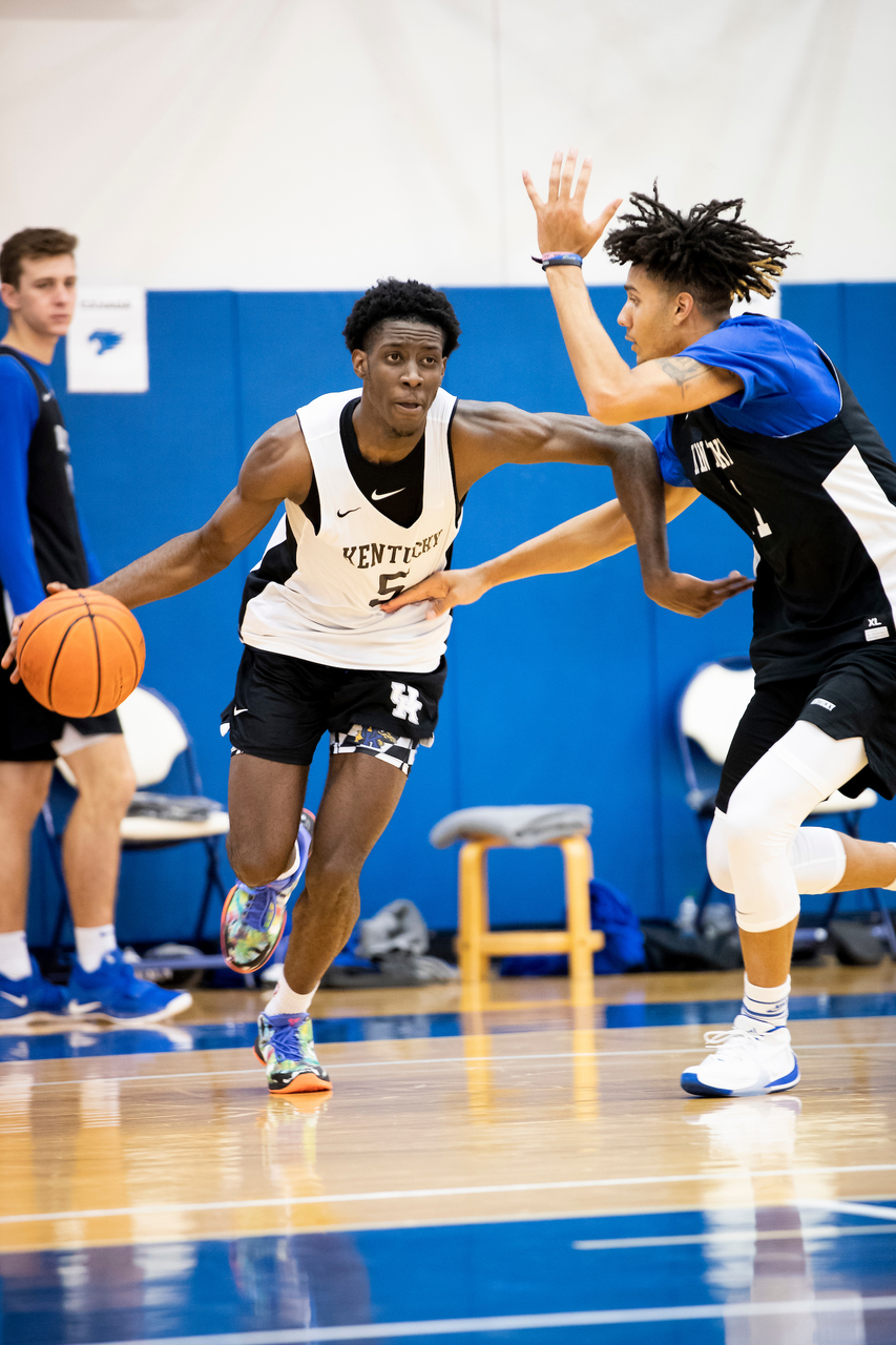 Terrence Clarke. Dontaie Allen.

Menâ??s basketball practice. 

Photo by Chet White | UK Athletics