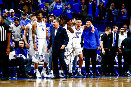 Bench. 

Kentucky beat EKU 91-49. 

Photo by Eddie Justice | UK Athletics