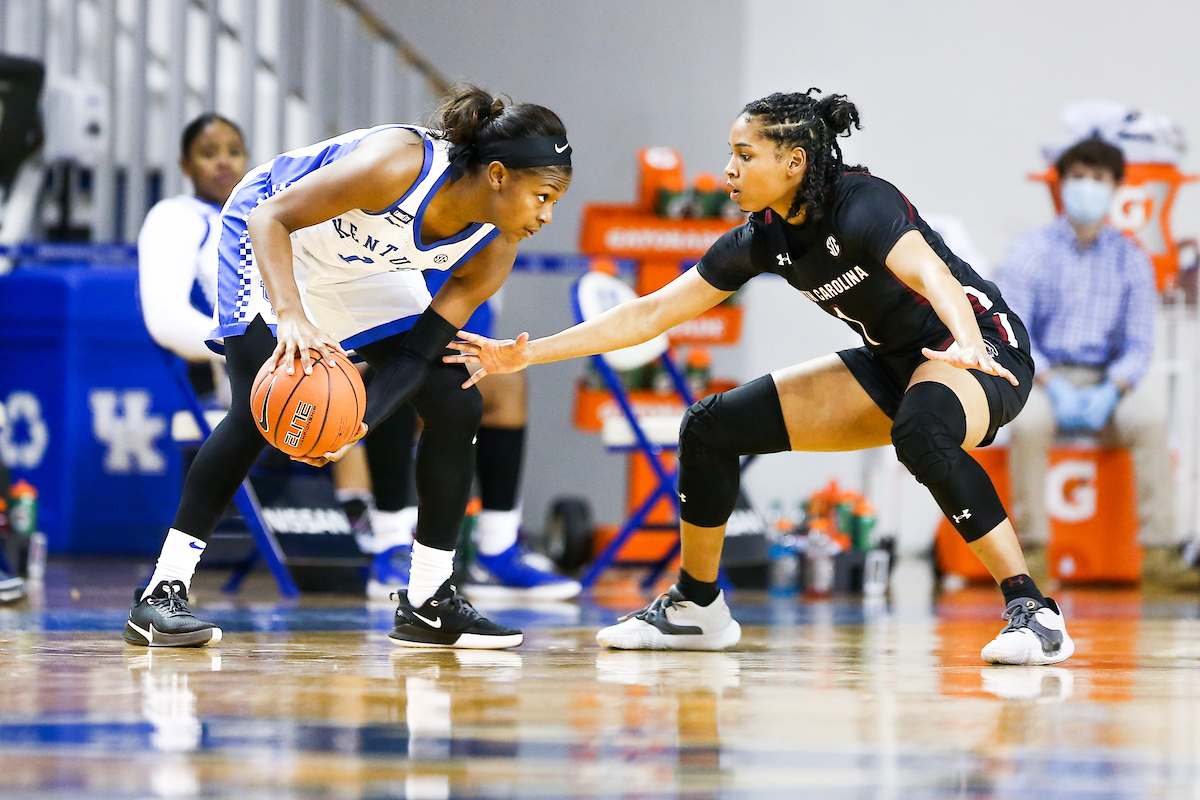 Robyn Benton.

Kentucky falls to South Carolina 75-70.

Photo by Hannah Phillips | UK Athletics