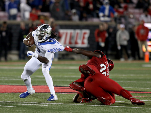 Terry Wilson

Kentucky Football beats Louisville at Cardinal Stadium 56-10.

Photo By Robert Burge l UK Athletics