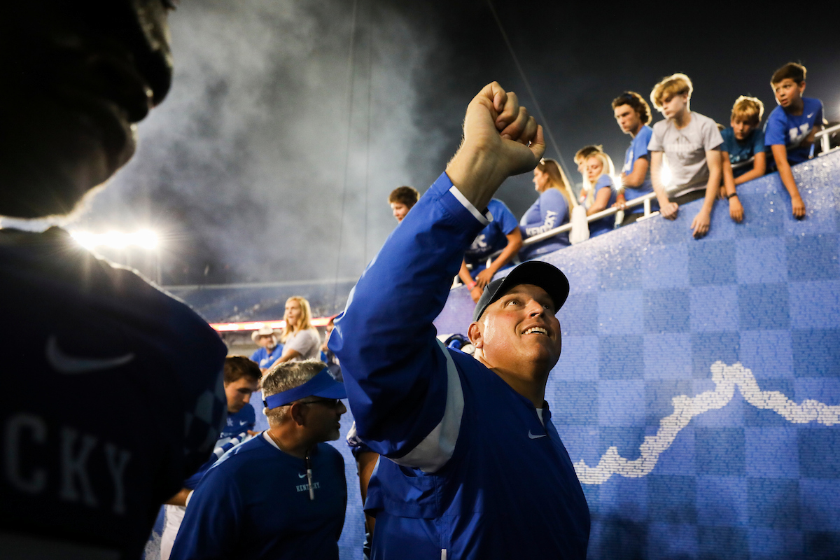 John Schlarman.

UK beat EMU 38-17.

Photo by Chet White | UK Athletics
