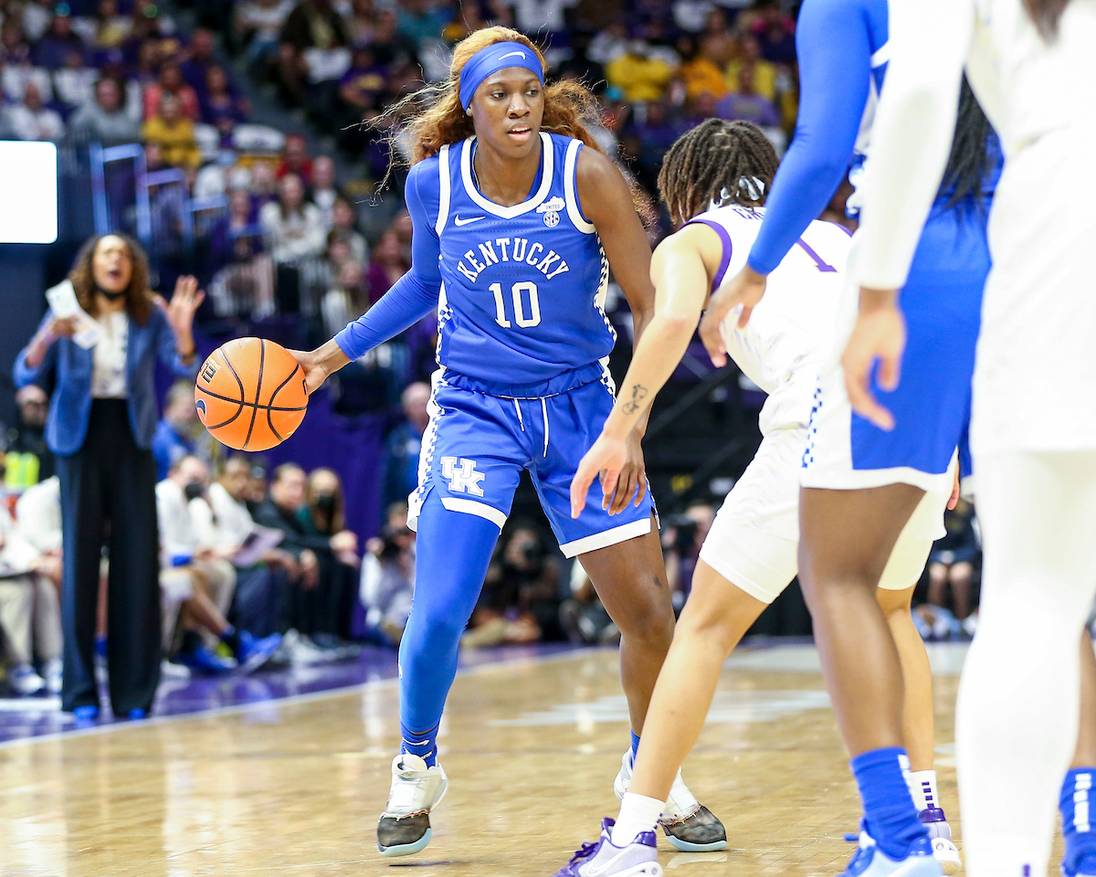 Rhyne Howard.

Kentucky loses to LSU 78-69.

Photo by Grace Bradley | UK Athletics