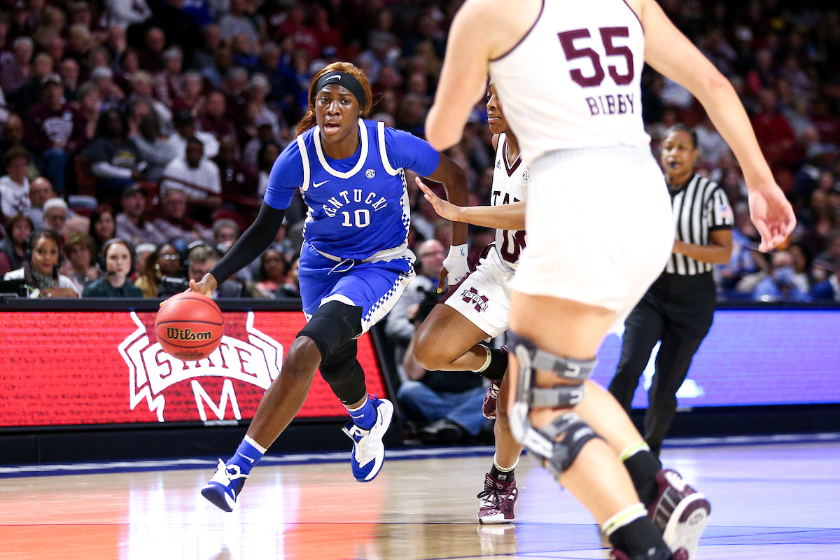 Rhyne Howard. 

Kentucky falls to Mississippi State 77-59.

Photo by Eddie Justice | UK Athletics