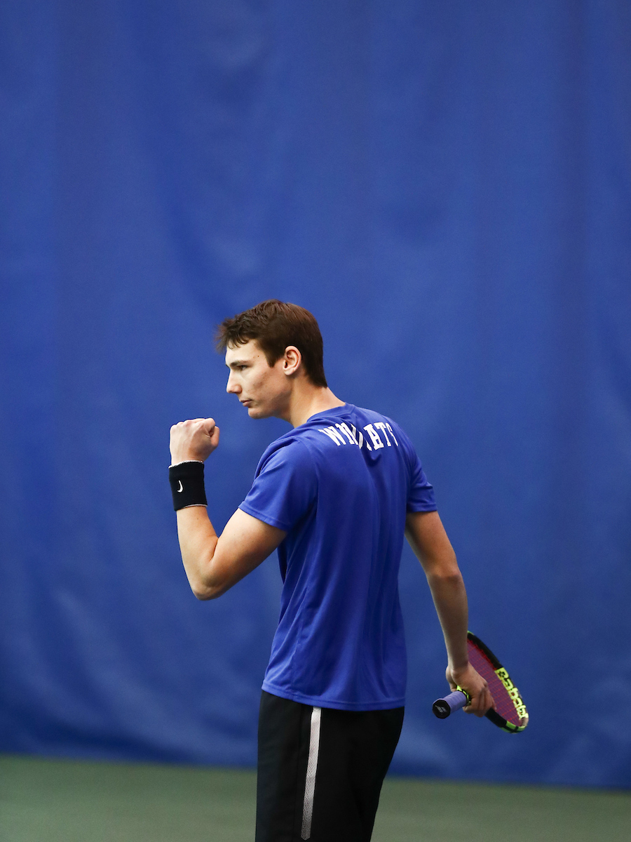 CESAR BOURGOIS.

The University of Kentucky men's tennis team host IUPUI. 


Photo by Elliott Hess | UK Athletics