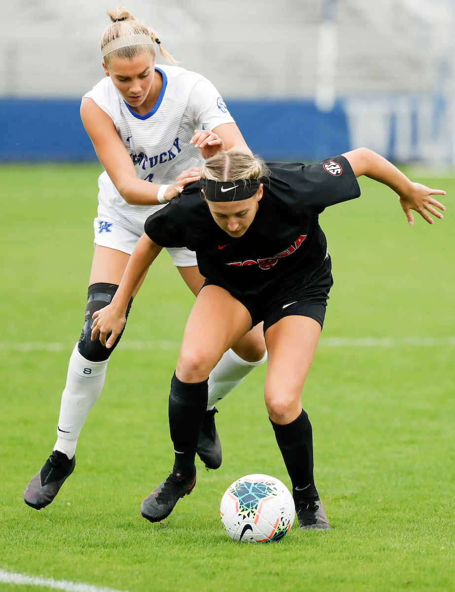 Hannah Richardson.

UK women’s soccer tied Georgia 1-1 in double OT on Sunday, October 11, 2020, at The Bell in Lexington, Ky.

Photo by Chet White | UK Athletics