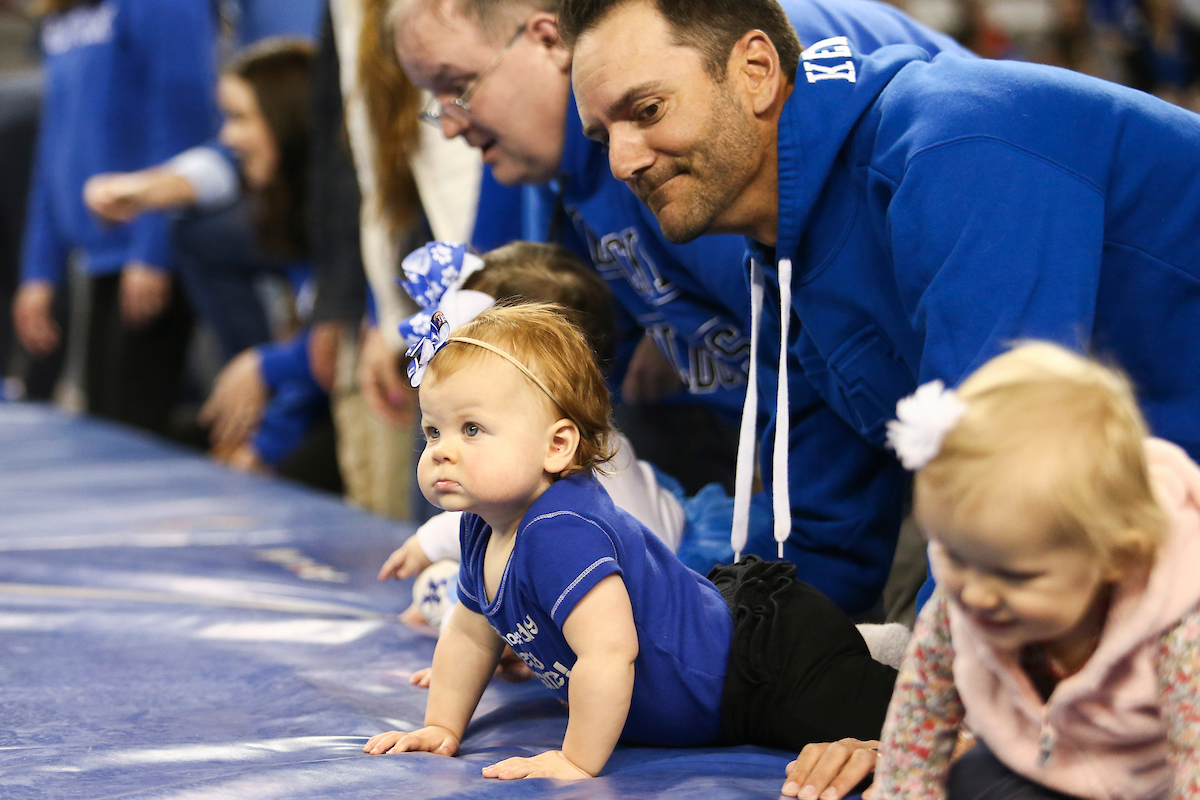 Baby.

Kentucky falls to Georgia 197.050-196.825.

Photo by Hannah Phillips | UK Athletics