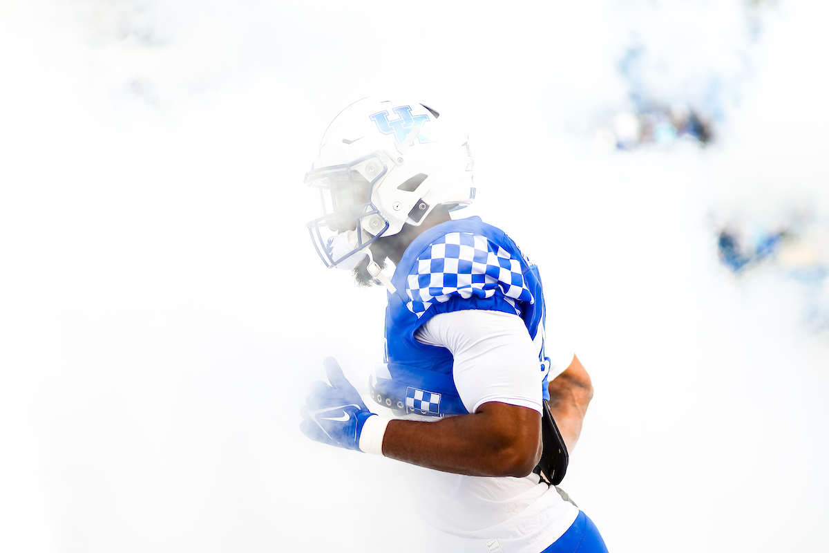 Entrance. Kentucky beat New Mexico State 56-16.Photo by Eddie Justice | UK Athletics