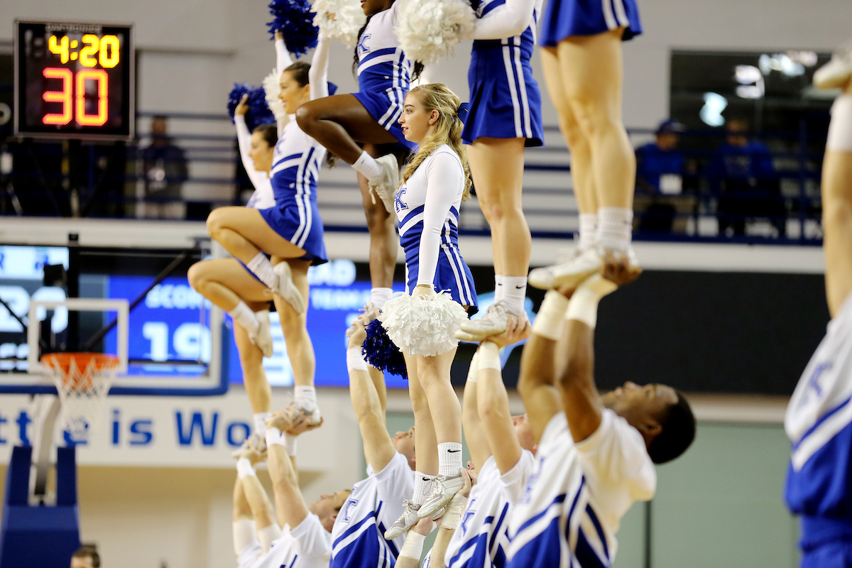 Cheer

UK women's basketball beats Morehead State. 

Photo by Britney Howard  | UK Athletics