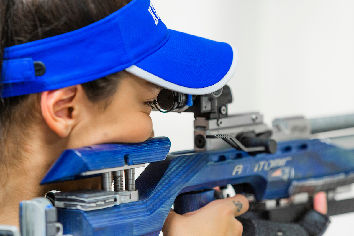 Ruby Gomes. 

Kentucky Rifle vs the Navy. 

Photo by Grant Lee | UK Athletics