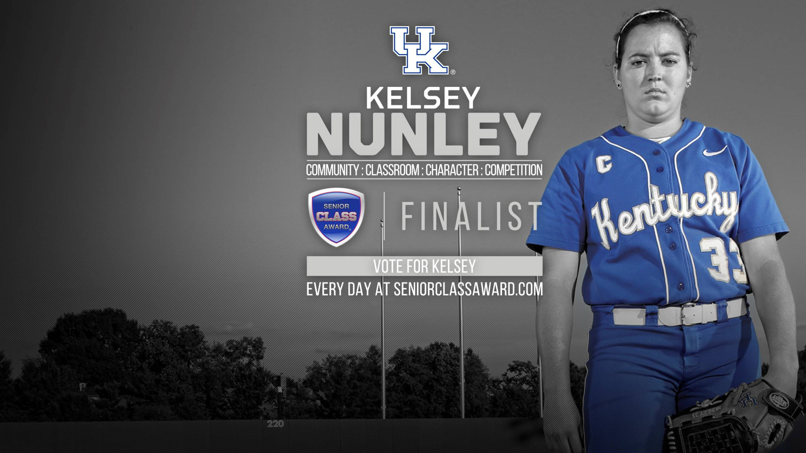 Kelsey Nunley Named Senior CLASS Award Finalist