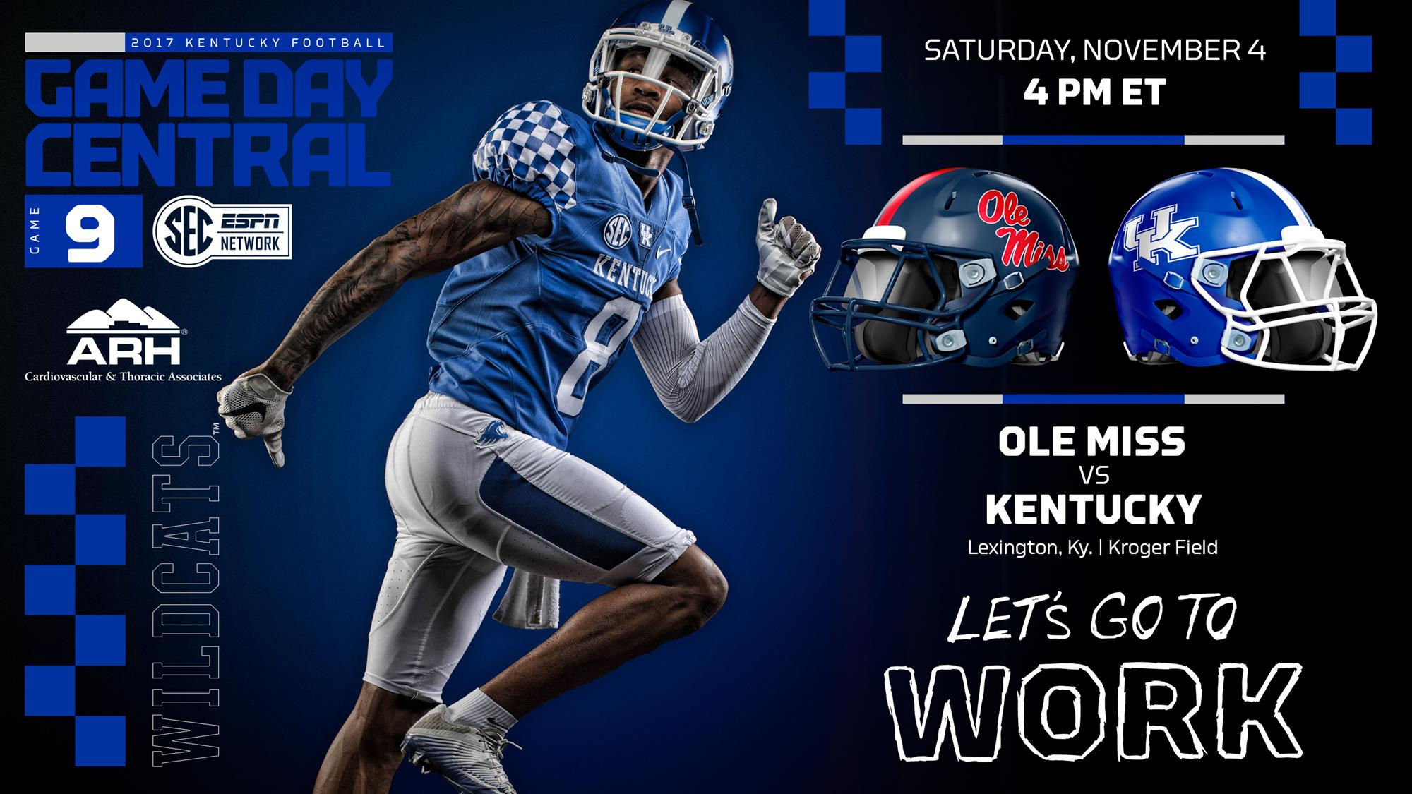 Bowl-Eligible Kentucky Hosts Ole Miss to Open November