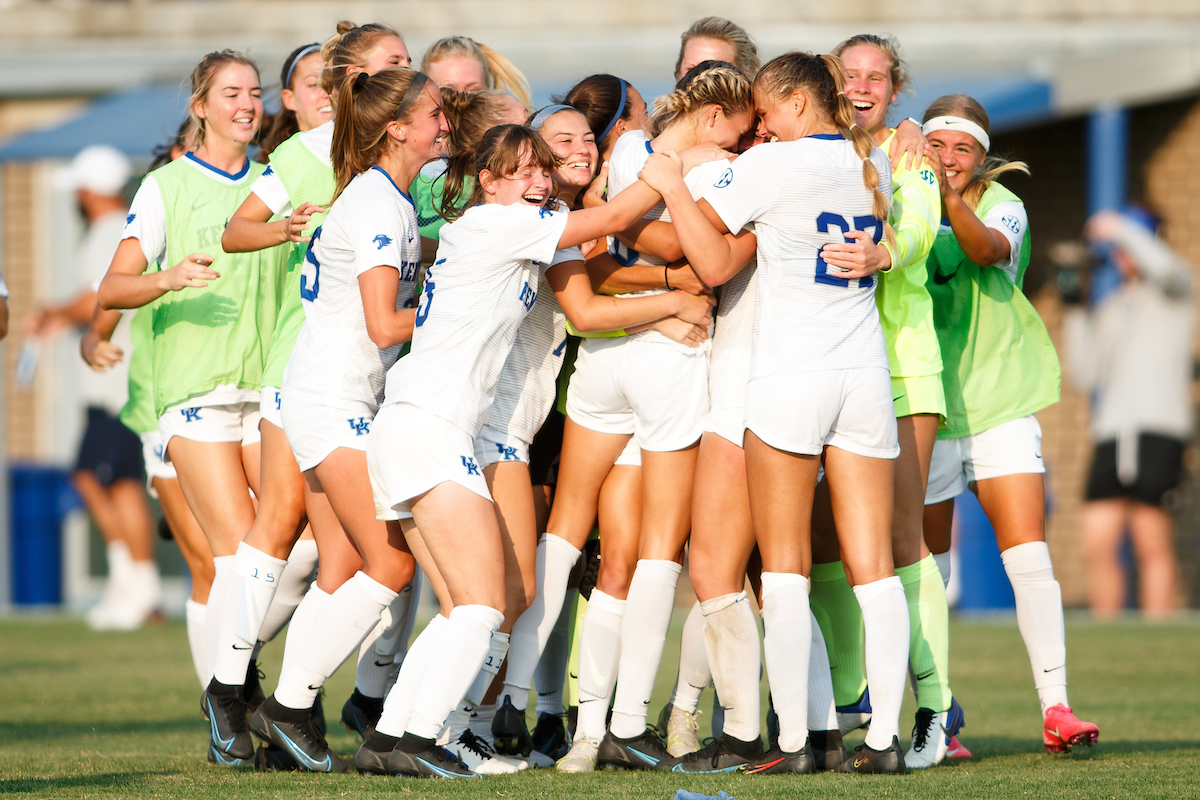 Celebration.

Kentucky beat Murray State 3-2.

Photo by Eddie Justice | UK Athletics
