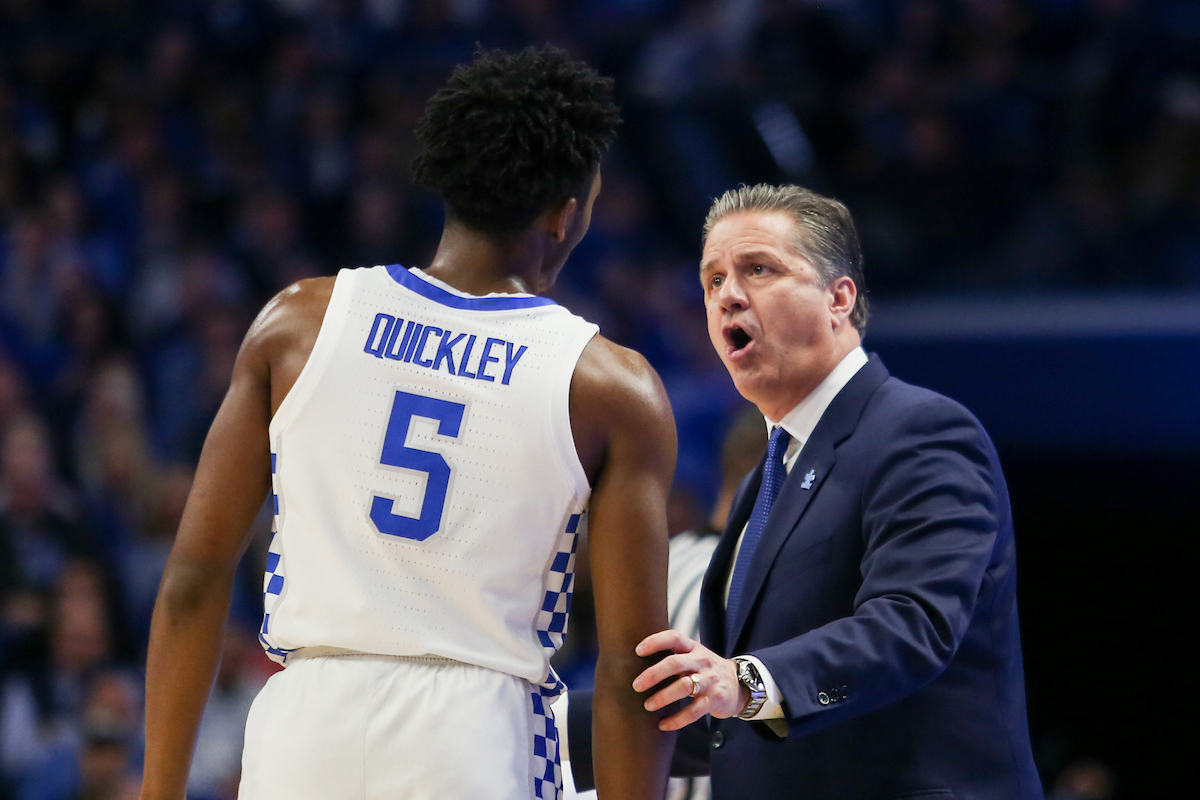 John Calipari. Immanuel Quickley.

UK falls to LSU 73-71.

Photo by Hannah Phillips | UK Athletics