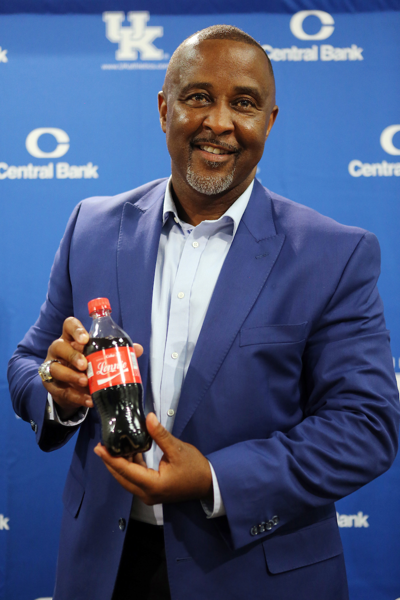 Mitch Barnhart announces new head Track and Field coach Lonnie Greene. 

Photo by Britney Howard | UK Athletics