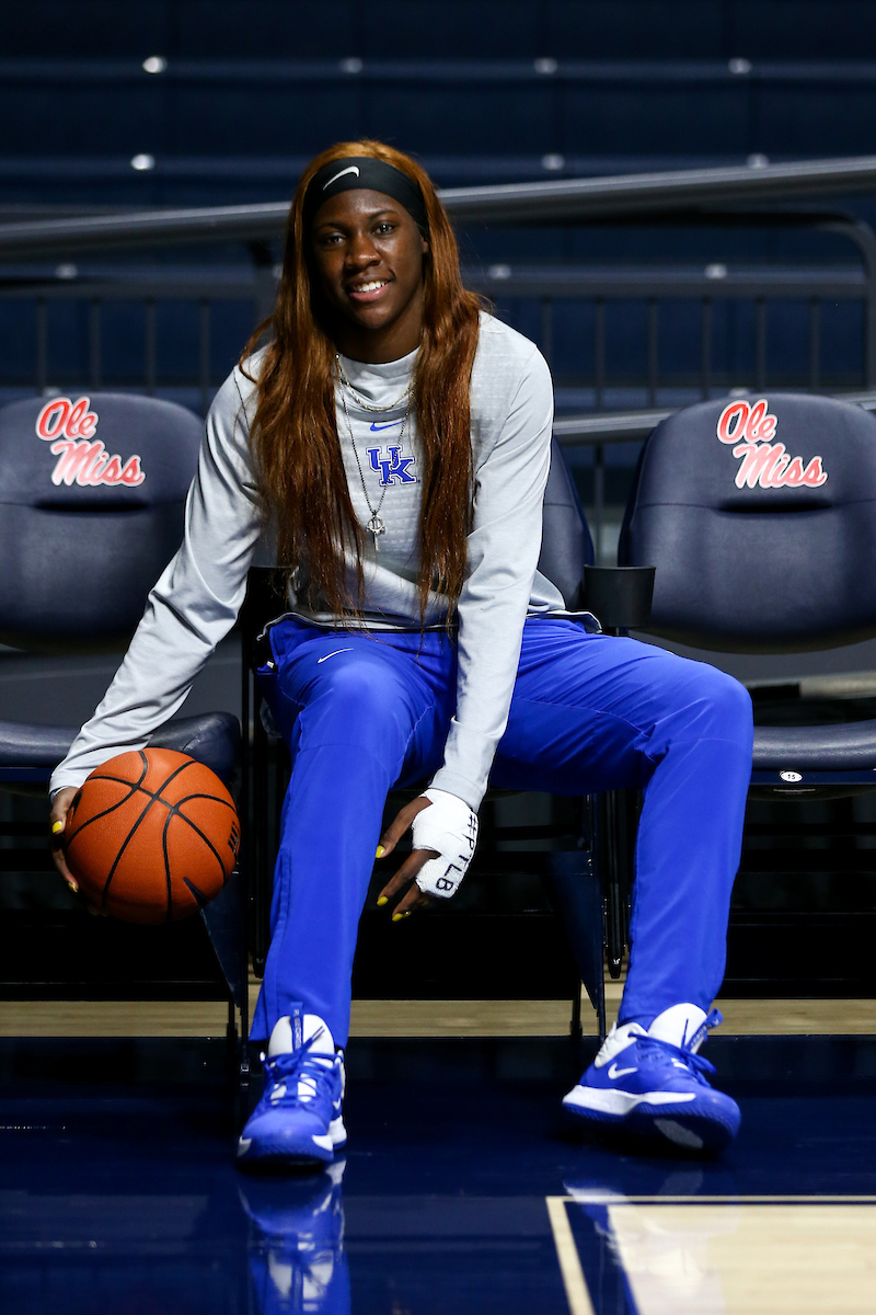 Rhyne Howard. 

Kentucky beat Ole Miss 94-52.

Photo by Eddie Justice | UK Athletics