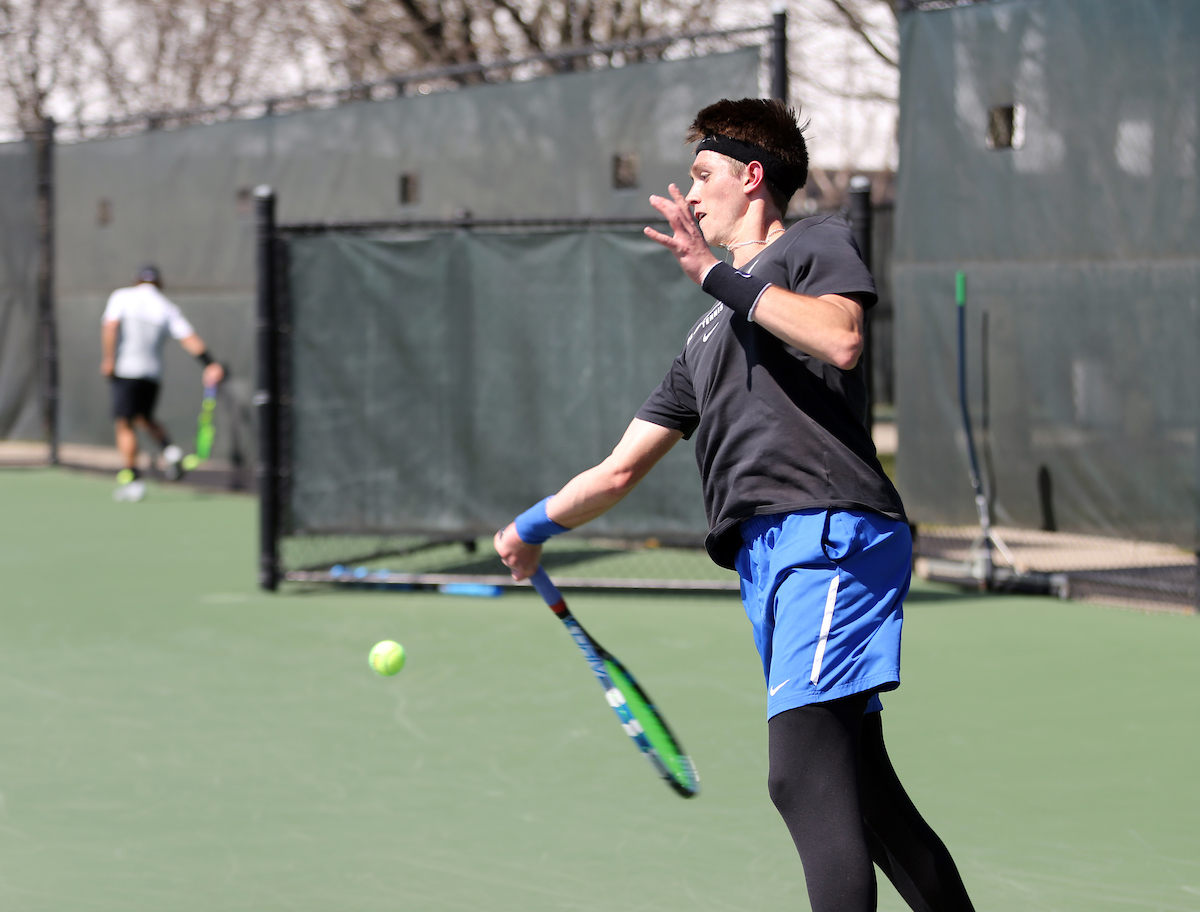 Austin Hussey
The University of Kentucky men's tennis team faces South Carolina on Sunday, March 18, 2018 at The Boone Tennis Center. 

Photo by Britney Howard | UK Athletics