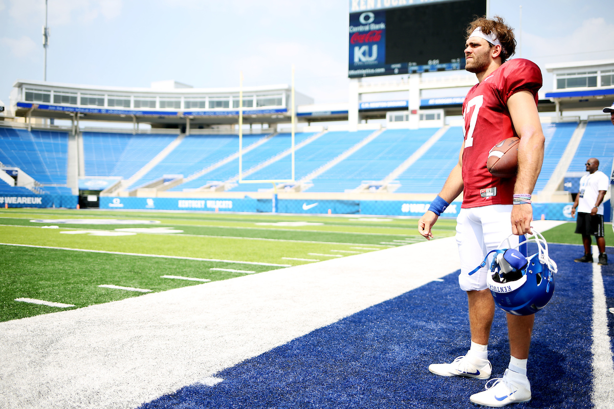 Football training camp Saturday, August 11,  2018. 

Photo by Britney Howard | UK Athletics