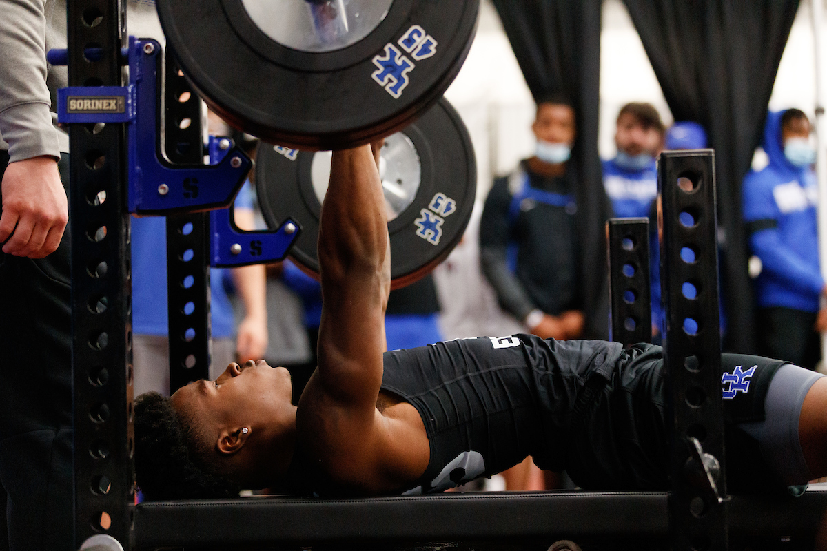 Brandin Echols.

Kentucky football Proday.

Photo by Elliott Hess | UK Athletics