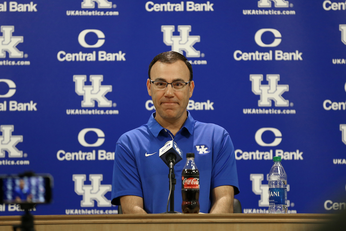 Head Coach Nick Mingione.

UK Softball Baseball Media Day.


Photo by Isaac Janssen | UK Athletics