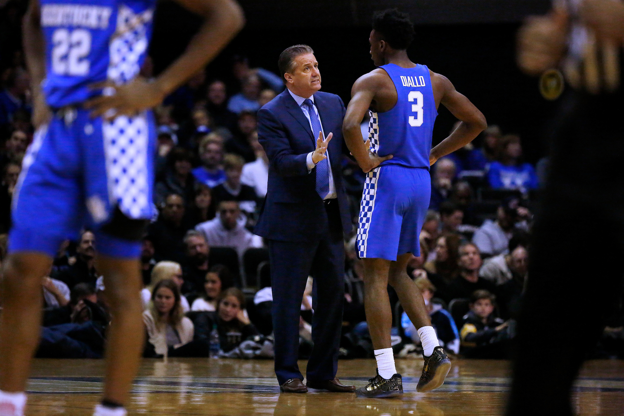 John Calipari. Hamidou Diallo.

The University of Kentucky men's basketball team beat Vanderbilt 74-67 at Memorial Gymnasium in Nashville, TN., on Saturday, January 13, 2018.

Photo by Chet White | UK Athletics
