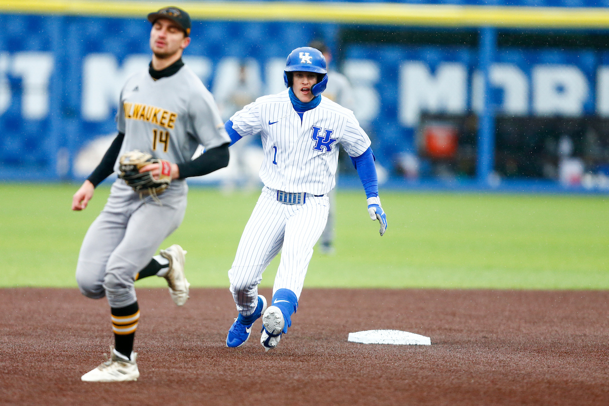 John Rhodes. 

Kentucky beats Milwaukee, 10-0. 

Photo By Barry Westerman | UK Athletics