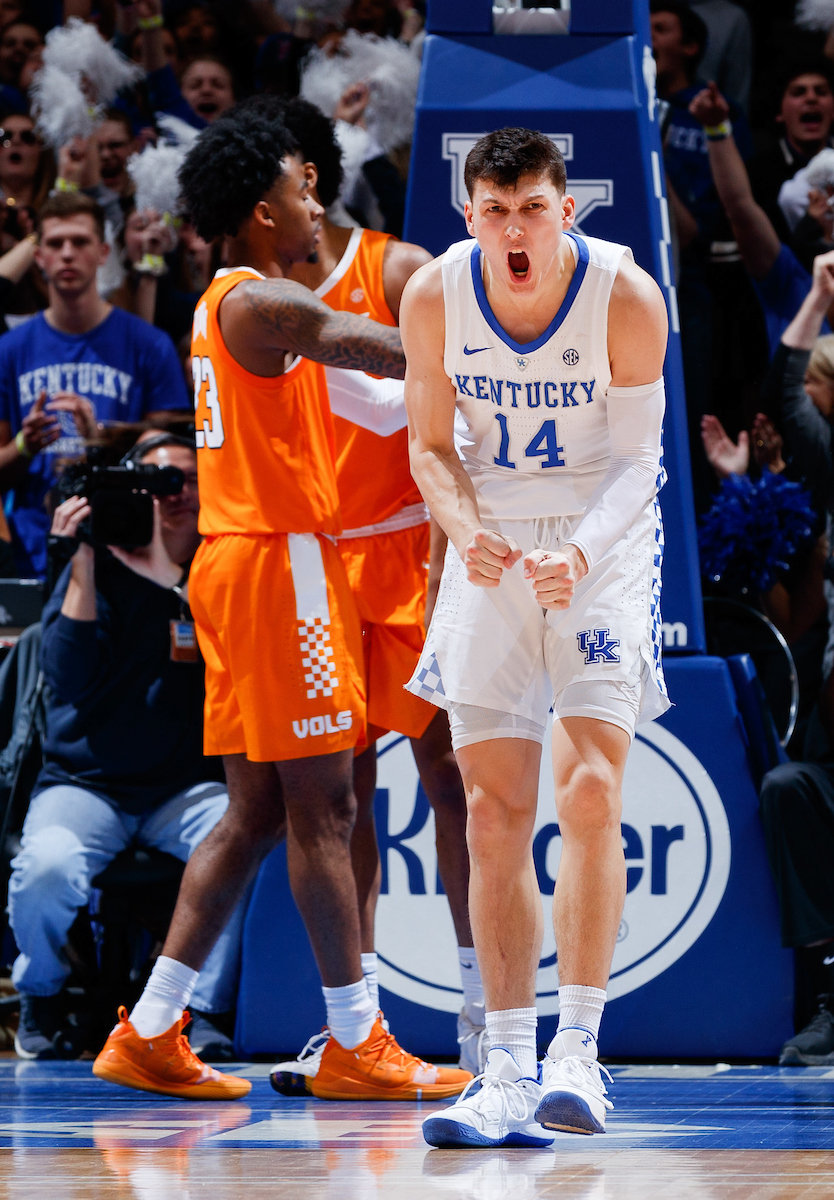 Tyler Herro.


Kentucky beat Tennessee 86-69.

Photo by Elliott Hess | UK Athletics