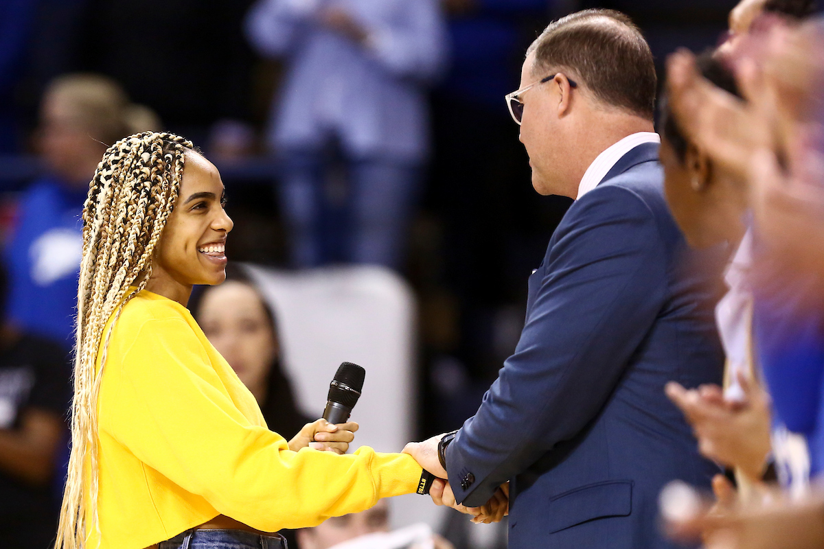 Chloe Abbott.

Kentucky beat Mississippi State 73-62.

Photo by Grace Bradley | UK Athletics