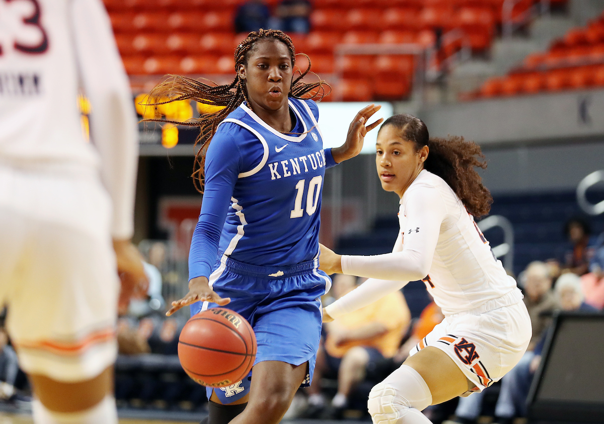 The UK Women's Basketball team beat Auburn.
Photo by Britney Howard | UK Athletics