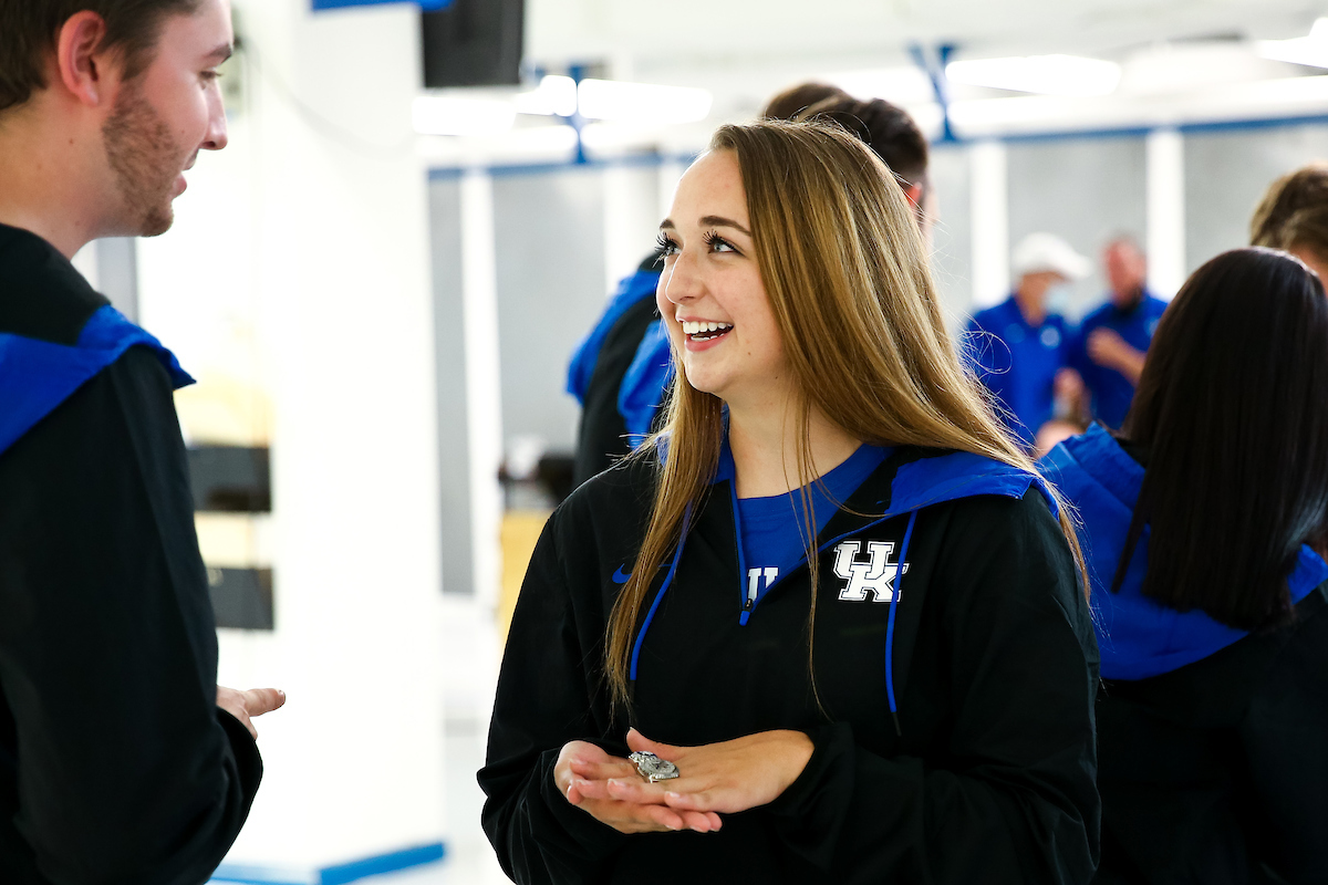 Emmie Sellers.

Rifle National Championship Rings.

Photo by Eddie Justice | UK Athletics