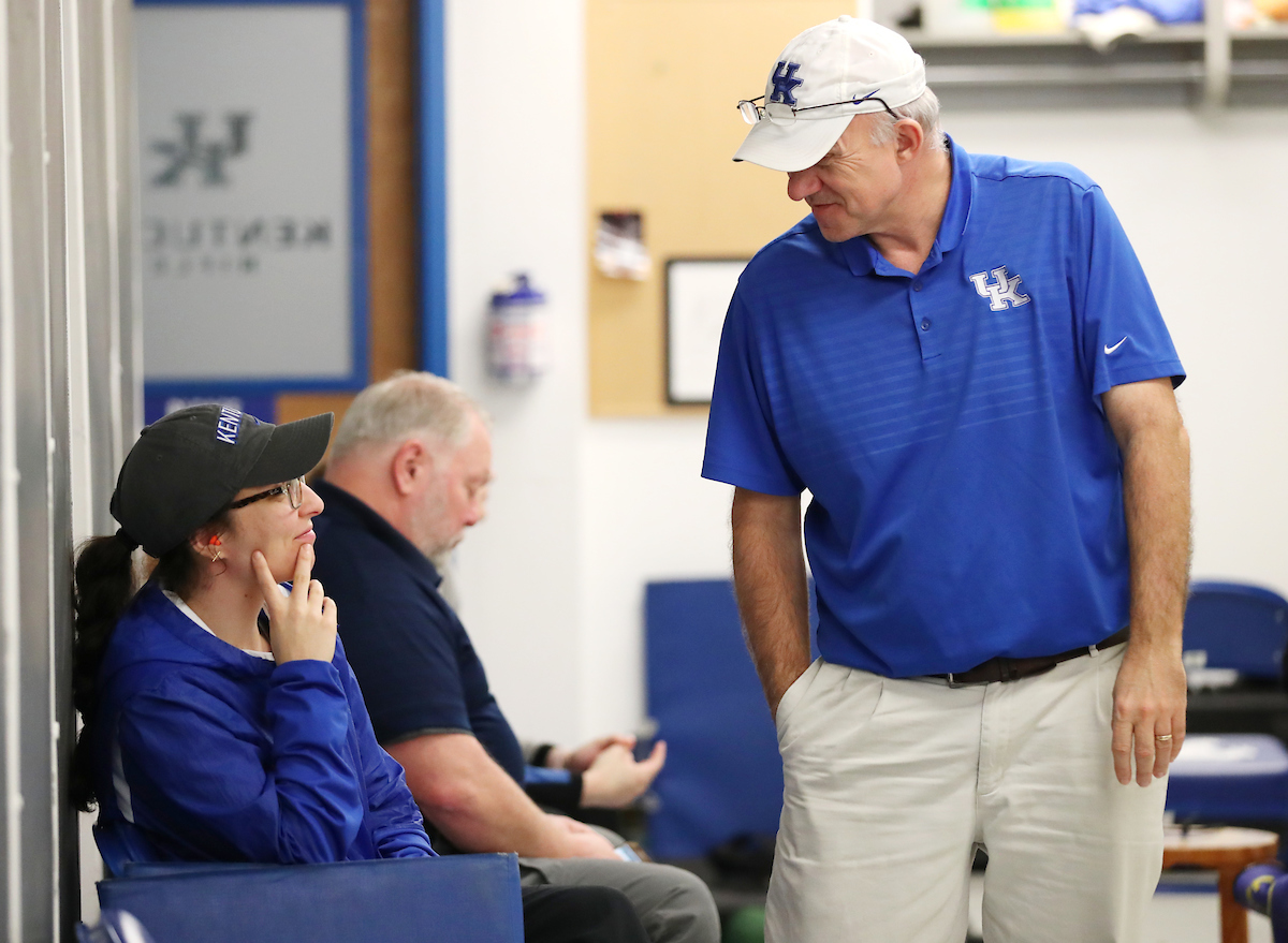 Rifle faces Akron. 

Photo by Britney Howard  | UK Athletics