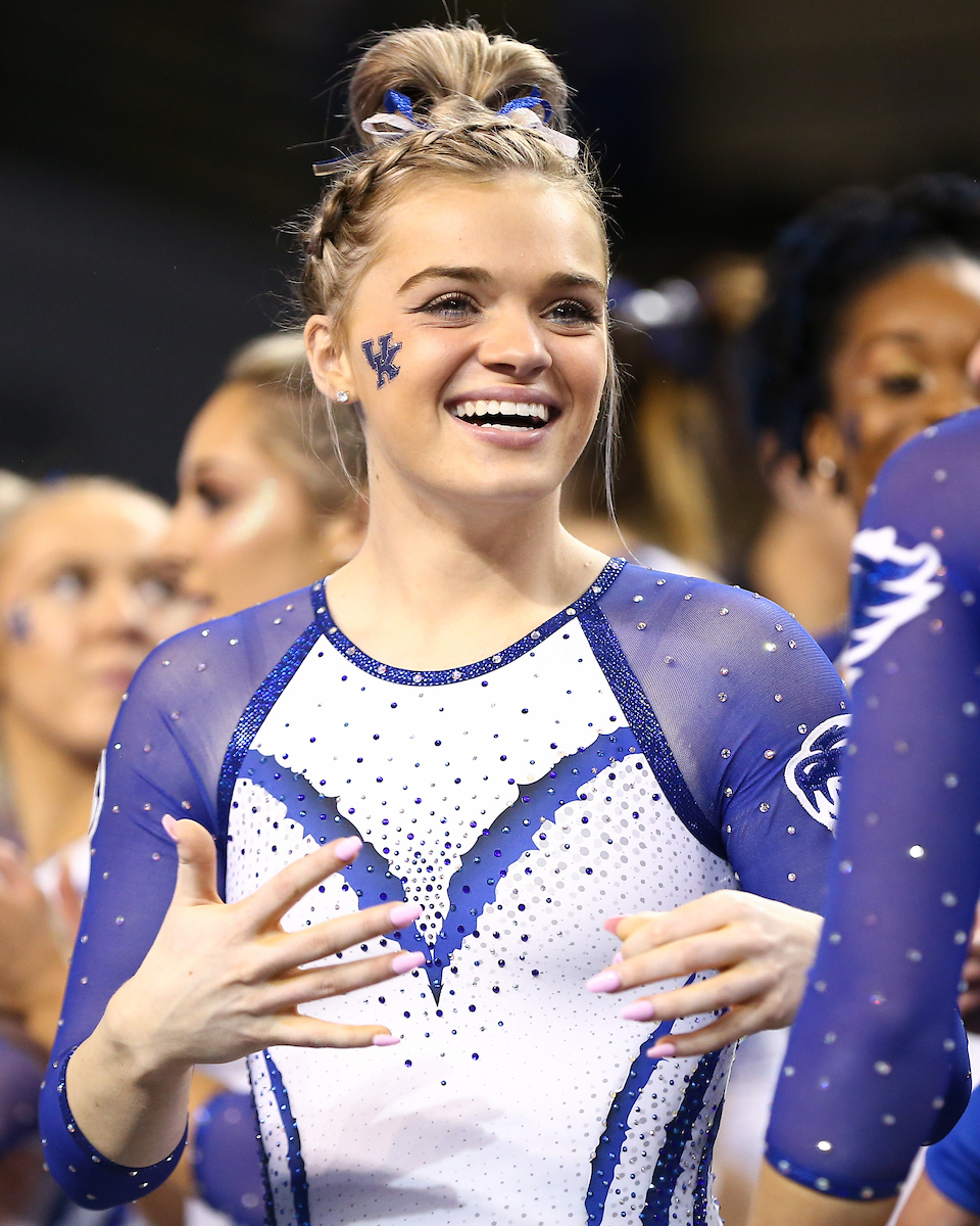 Makenzie Wilson.

Kentucky gymnastics loses to Florida.

Photo by Tommy Quarles | UK Athletics
