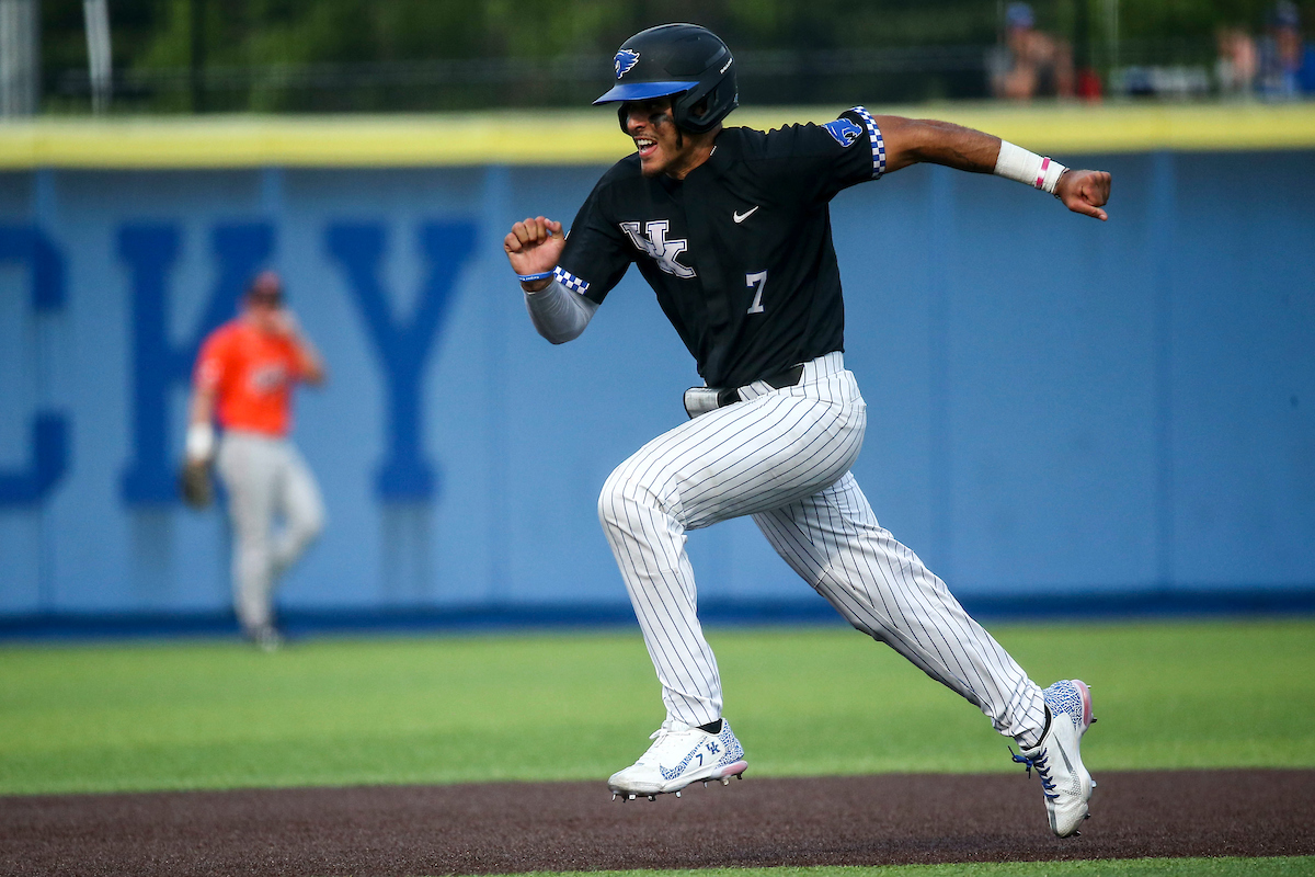 Devin Burkes.Kentucky beats Auburn 6-3.Photo by Sarah Caputi | UK Athletics