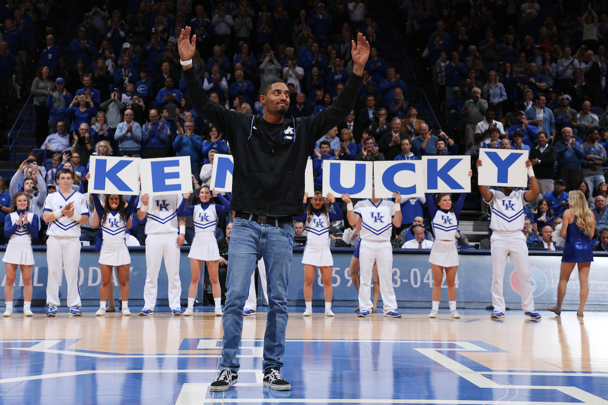 Stephen Johnson.

The University of Kentucky men's basketball team falls to Florida 66-64 on Saturday, January 20, 2018 at Rupp Arena in Lexington, Ky.

Photo by Elliott Hess | UK Athletics