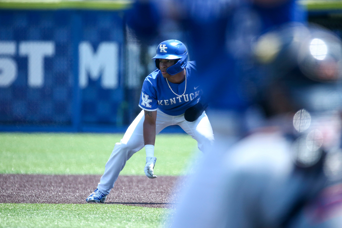 Daniel Harris IV. 

Kentucky beats Auburn 5-1.

Photo by Sarah Caputi | UK Athletics