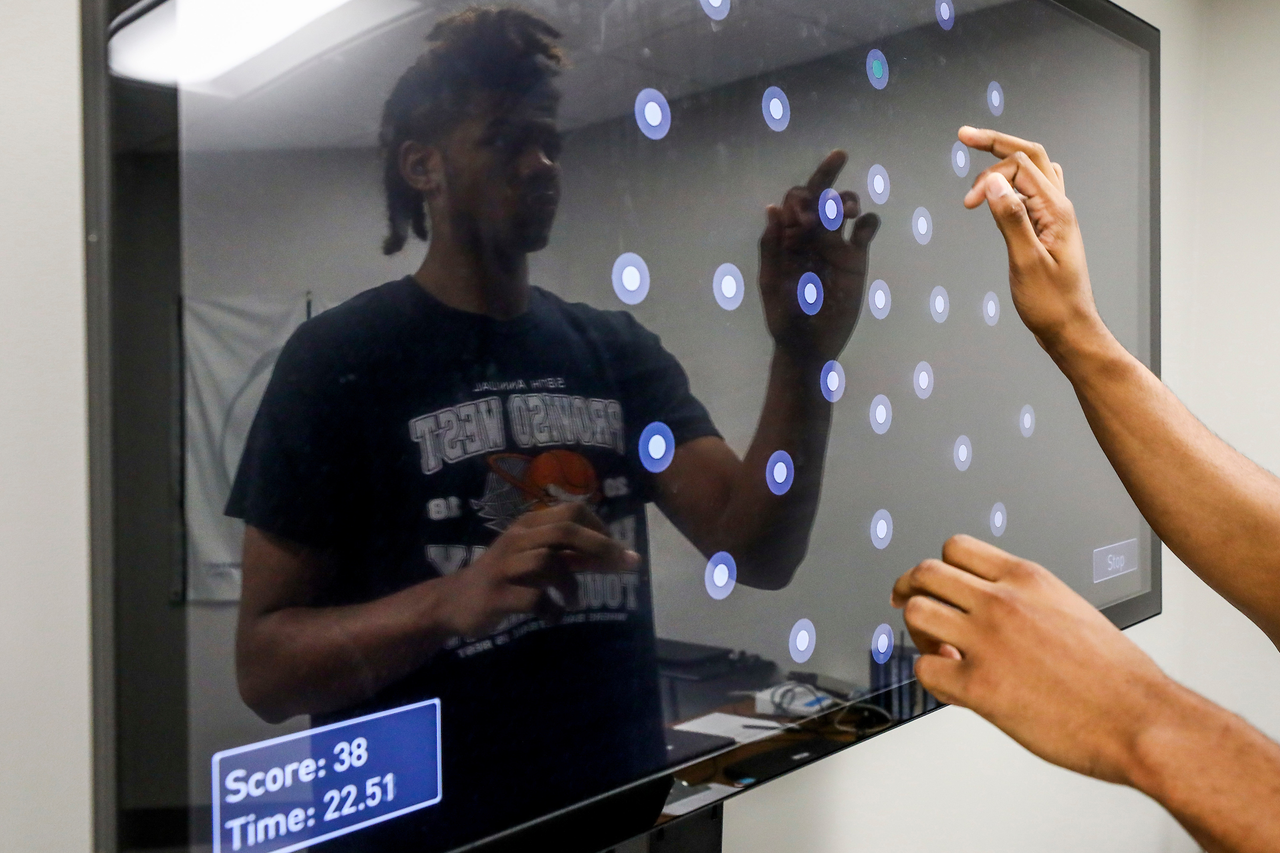 Bryce Hopkins.

The UK men's basketball team at the University of Kentucky Sports Medicine Research Institute. 

Photo by Chet White | UK Athletics