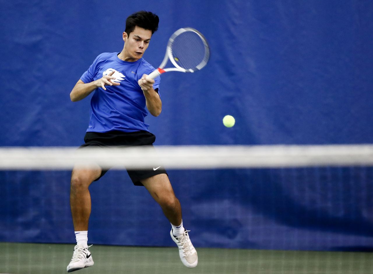 THEO MCDONALD.

The University of Kentucky men's tennis team host IUPUI. 


Photo by Elliott Hess | UK Athletics