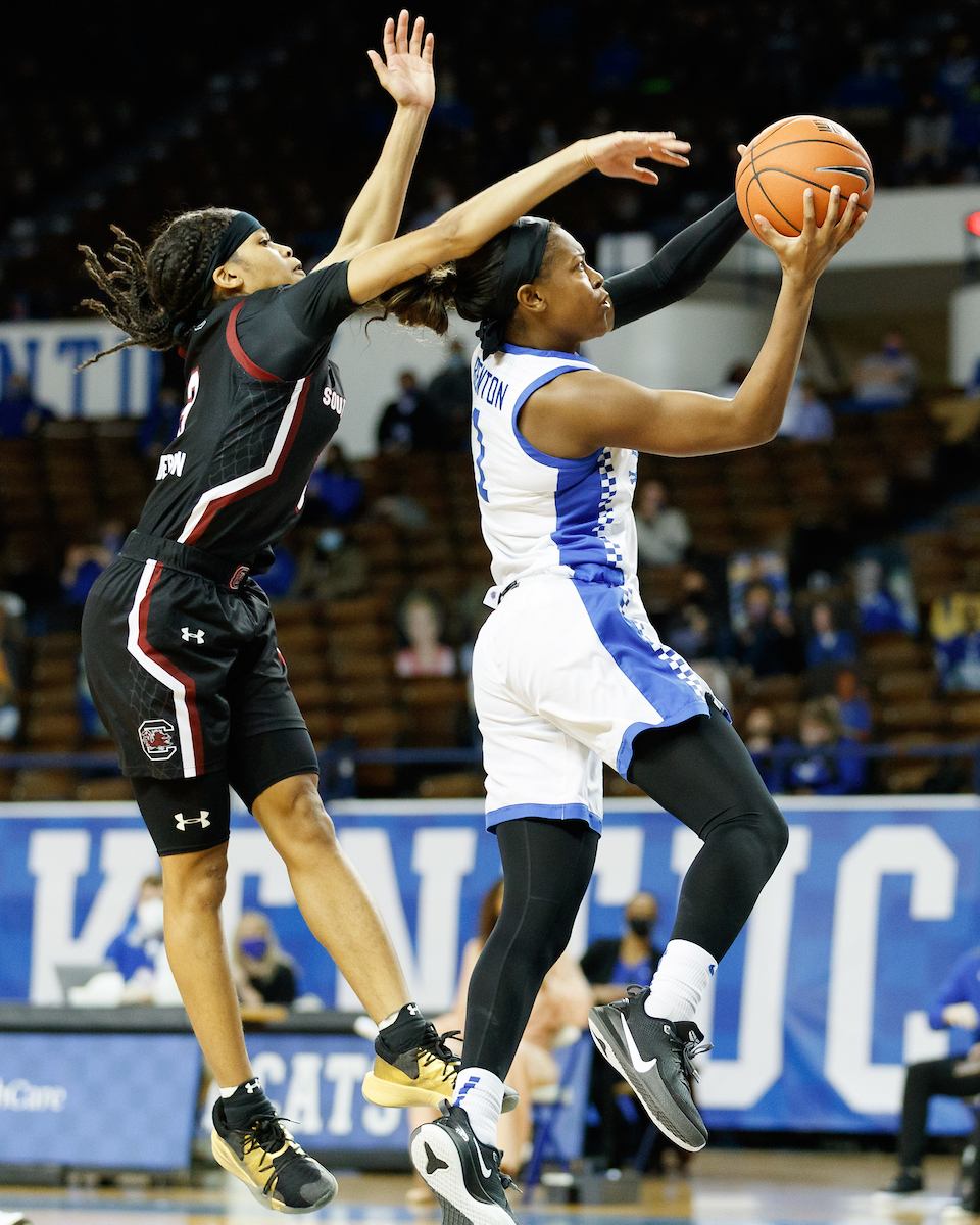 Robyn Benton.

Kentucky falls to South Carolina 75-70.

Photo by Elliott Hess | UK Athletics