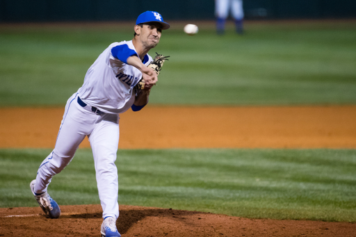 Kentucky's Carson Coleman (34) 

UK drops game 2 of the series to Florida 9-4 on , Friday April 20, 2018  in Lexington, Ky. Photo by Mark Mahan