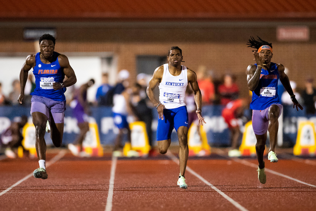 Lance Lang.

SEC Outdoor Track and Field Championships Day 2.

Photo by Elliott Hess | UK Athletics