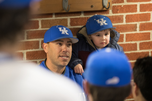 Coach Nick Mingione UK's baseball team defeated Auburn 5-4 on , Friday March 23, 2018  in Lexington, Ky. Photo by Mark Mahan