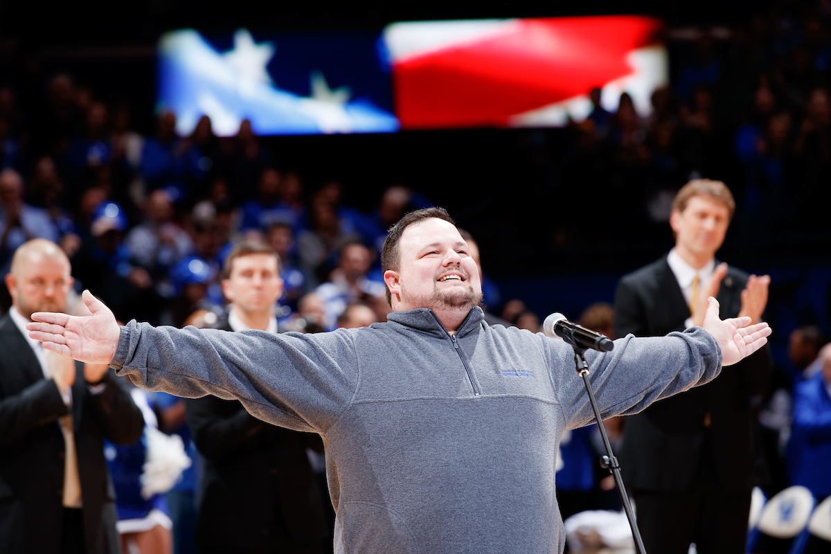 National Anthem.

The University of Kentucky men's basketball team beats Vandy, 56-47. 


Photo by Elliott Hess | UK Athletics
