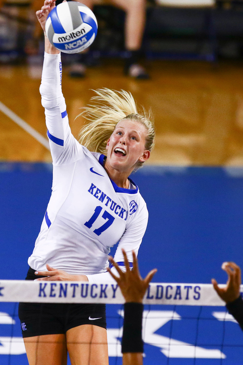 Alli Stumler.

UK falls to Purdue 2-3.  

Photo by Hannah Phillips | UK Athletics