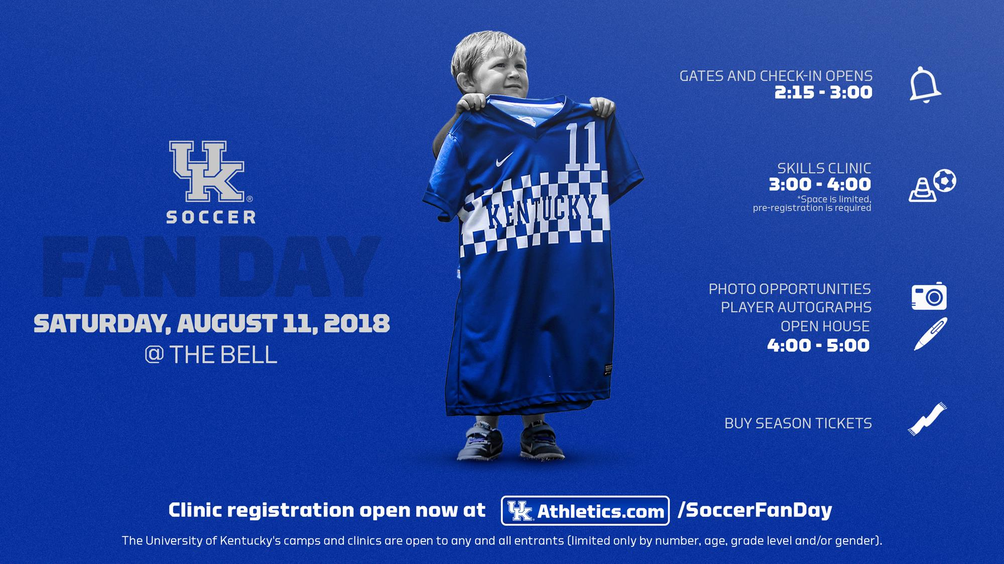 2018 Kentucky Soccer Fan Day to be Held Aug. 11