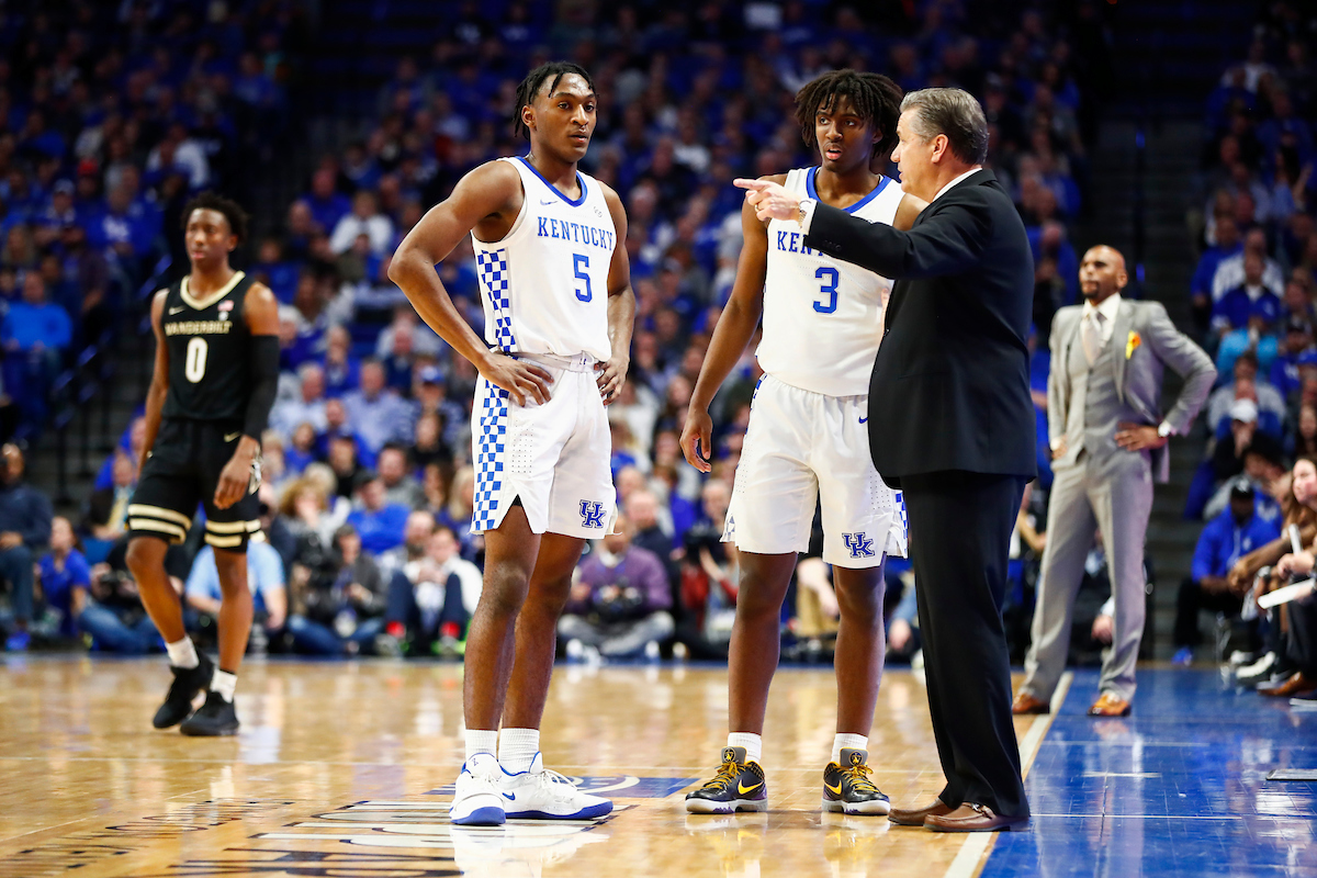 Immanuel Quickley. Tyrese Maxey. John Calipari.

UK beats Vandy 71-62.

Photo by Chet White | UK Athletics