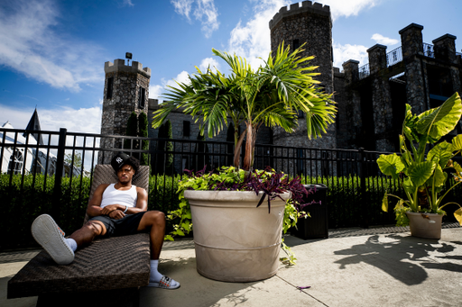 Kareem Watkins.

Kentucky MBB Photoshoot at the Kentucky Castle.

Photos by Chet White | UK Athletics