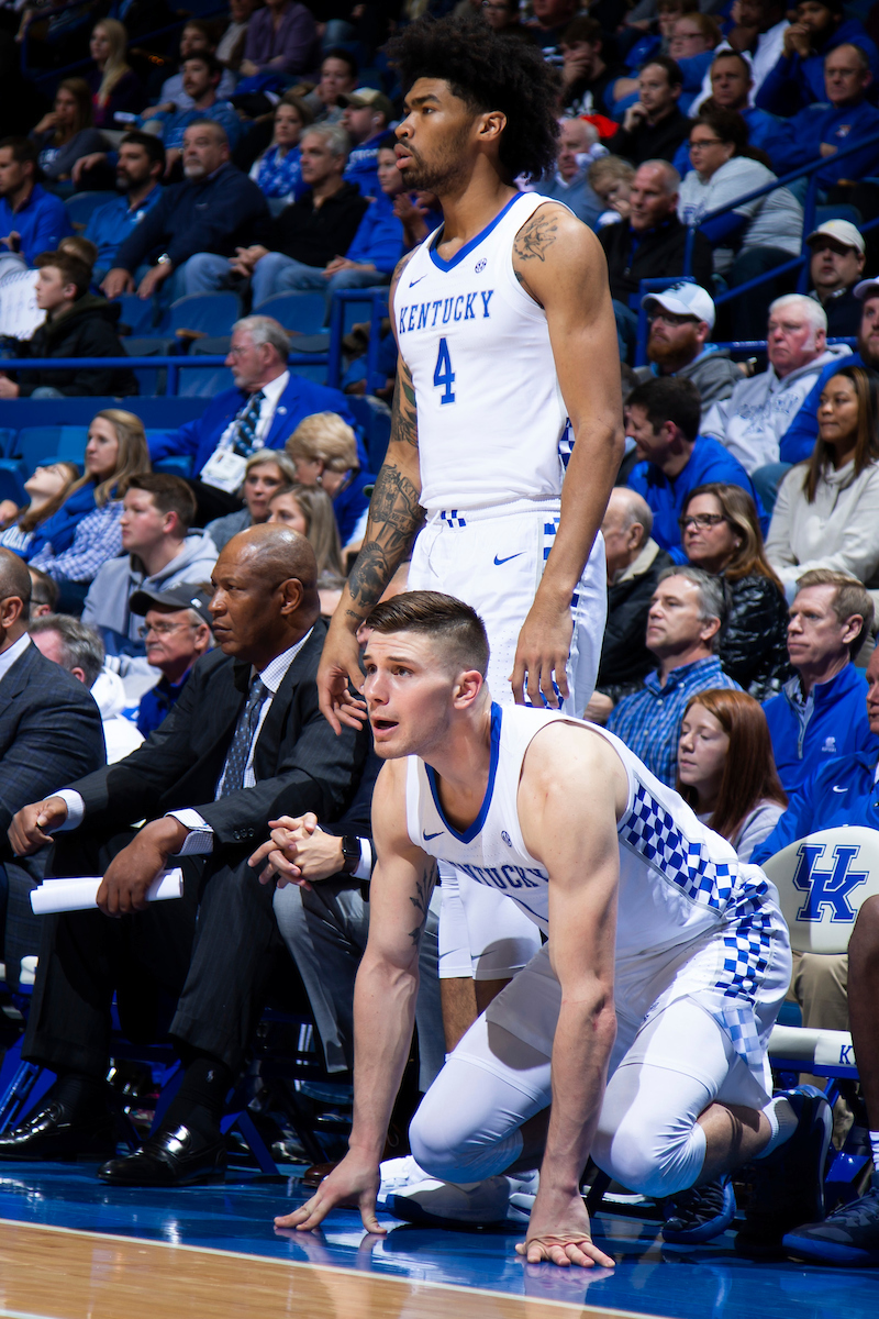 Nate Sestina. Nick Richards.

UK falls to Evansville 67-64.

Photo by Chet White | UK Athletics